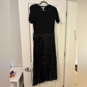 Maje pleated midi dress